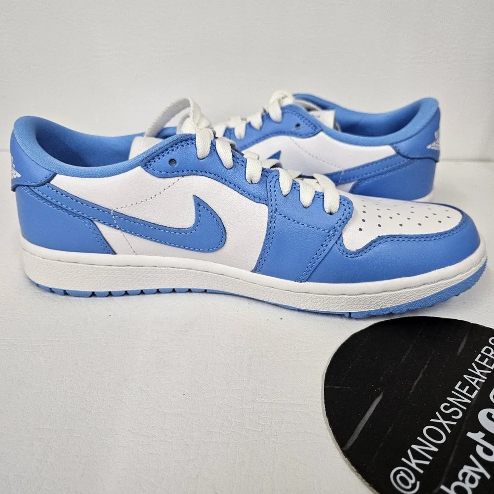 Nike Jordan 1 Low Golf UNC University Blue White DD9315-100 Men's Size 8.5